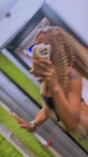 Beautiful Transsexual with Braids