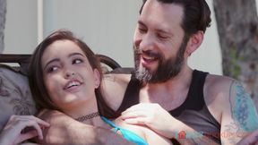 Brunette Lesbian Passion Ignites in Steamy Sensual Heat