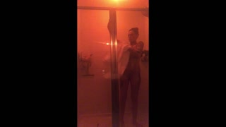Dirty Slut takes a steaming hot shower