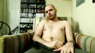 Pavilion-on-fire's first time jerking off with a huge uncut dick