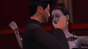 Stunning Vampire With Tattoos Enjoys Sensual BDSM Play in Explicit Animation