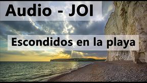 Audio JOI en espa&ntilde_ol, escondidos en la playa. Estilo rol.