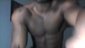 Hot Ebony Latin Stud Flex Show and Talk