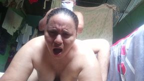 Sucking Santa Claus' cock