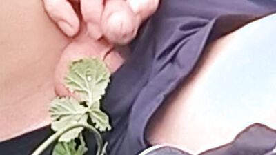 After getting caught outside, gay twink Jon Arteen sneaks off to stroke himself, pull out his cock and touch his penis, trying t