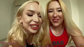 blonde babes samantha rone & vera drink all of jarw cz muse s man-milk