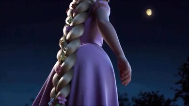 Cartoon Rapunzel Gushing Under Double Penetration By Muscular Men At Night