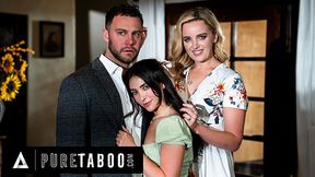MILF Charlie Forde fulfills taboo stepdad/stepdaughter fantasy with Jane Wilde