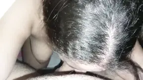 My girlfriend and I having a great time in a hotel