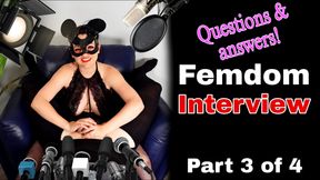 Femdom Q&amp;A Interview 3 Real Couple Homemade Amateur BDSM Bondage Submissive Female Domination FLR Milf Stepmom