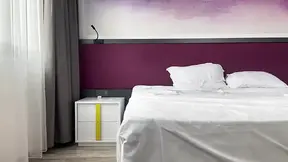 Arab Stepmom with Big Tits Masturbates in a Hotel Room