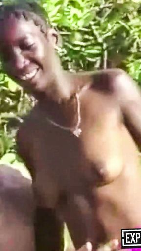 Bush Swingers In Retro African Homemade Public Domination   Clip 1