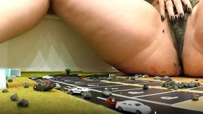 Giantess Fair Trade Flattens the Green City with her feet and ass - Part 3 - Short Version- 4 K
