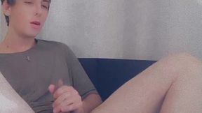 i pulled the strap-on onto my finger and came from very deep penetration