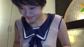 Nonomiya-Chan's Hot Black Hair Blowjob And Creampie Sex With Shaved Pussy In Adorable