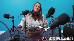 Hunky dude Johnny Love with a big dick is having passionate sex in the podcast