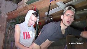 Two Young Straight Dudes Fucking In Basement - StraightBoysFuckGay