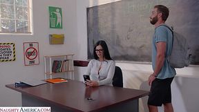 Jasmine Jae's a bad teacher who likes to ride a student's dick