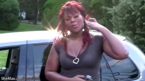 ”Chubby black tbabe shakes thick butt & jerks shecock”