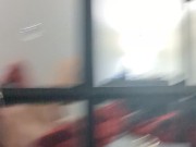 Asian Hubby flashing flaccid dick (lol)