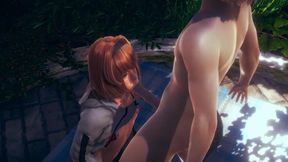 Yaoi Femboy - Natthan Blowjob in a Park