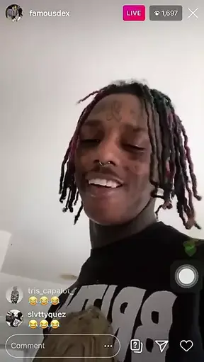 Famous Rapper Dex gets head on live Instagram by English escort