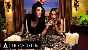 TRANSFIXED - ASMR Trans Fortune Teller Ariel Demure Rock-stiff Plows Hot Tatted Customer Vanessa Vega