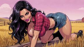 Cowgirl on Farm Animation