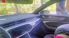 Fellatio Into Vehicle - Stranger Caught And Watched Us