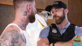 ”TRAILERTRASHBOYS Officer Brogan Grunts From Troy Daniels Heavy Prick”