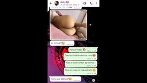 Hot Whatsapp Conversation with My Girlfriend's Ends in Happy Ending - Nati Sweet - Natasha Caseros
