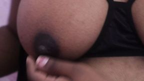 Desi Tamil Girl massage her boobs close up tits show