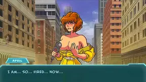 April ONeil Tempts Lustful Genie with Voluptuous Charm in Hot Animated Tryst