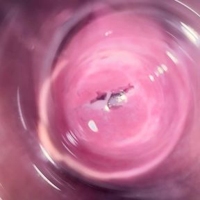 Inside Mia&#039;s vagina, internal camera in teen pussy