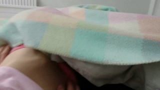 cute and intimate lesbian morning sex || trembling orgasm