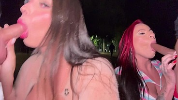 Two Latinas in the square, part one.