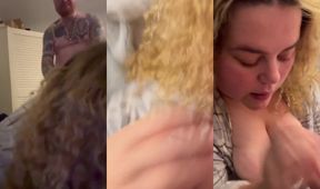 Daddy Slaps Chokes Gushes BBW Babysitter Throatpie Destroyed