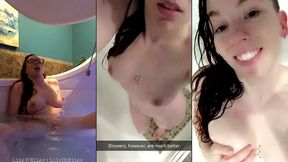 redhead s water masturbation (hydrobation) at the float pod