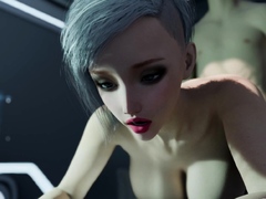 Nexus 3 3D animation fuck on space station with sexy blonde