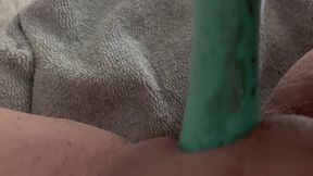 POV My Boyfriend is Out of Town So I Had the Urge to Use My Vibrator in My Tight Pussy. A Little Mishap Happened Before My Big Orgasm