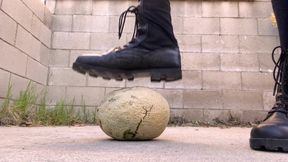 Crushing Melon in Combat Boots