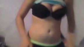 Teen playful hottie feels lascivious with me on webcam