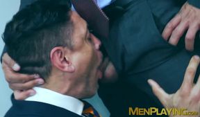 Boss Nicholas Bardem slides his cock into the tight hole of John Rodriguez