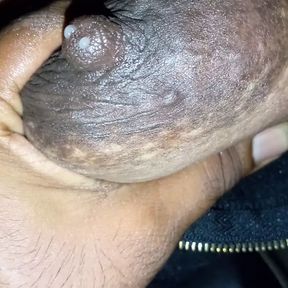 Tamil Amma gets her tits slapped and milked by Magen