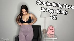 Chubby Belly Tease In Yoga Pants JOI