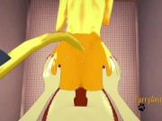 Furry Yaoi Hentai 3D Yiff - Egyptian cat is fucked by a dog in toilet