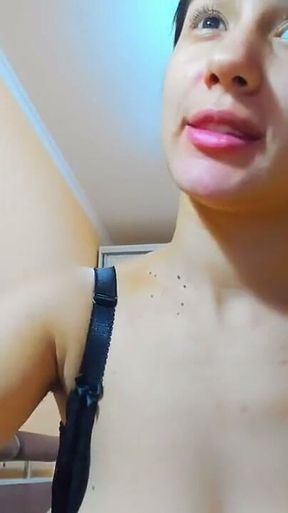 Long Hot Tits Boobs Show - Bras, Play with Tits and Nipples