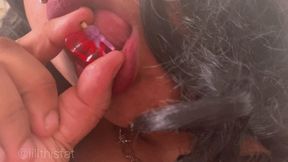 Giantess GF Makeout + Vore + Spit Teasing