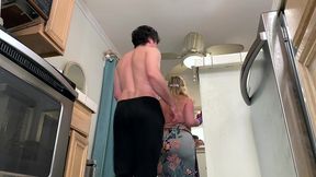 stepmom is horny and stuck in the dishwasher