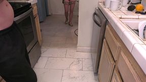 stepmom is horny and stuck in the dishwasher